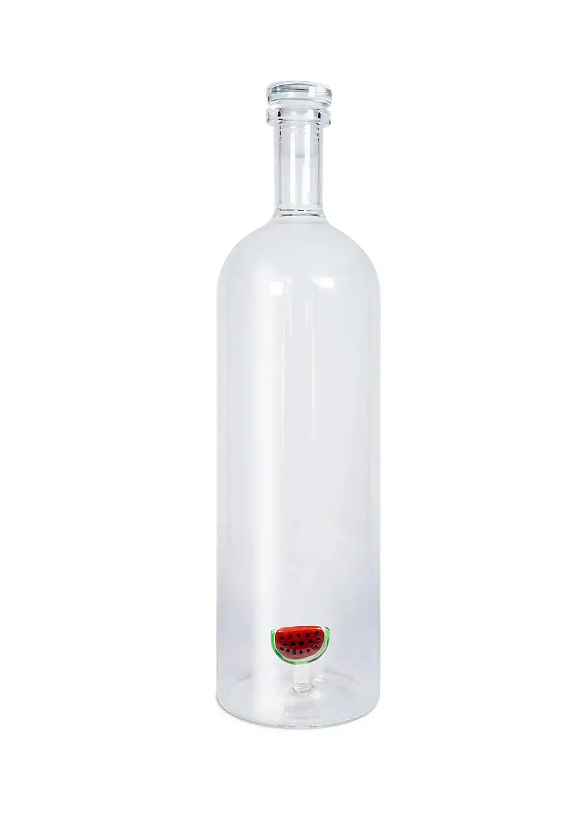 Bottiglia in Vetro Borosilicato con Decoro WD Lifestyle