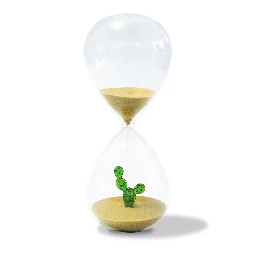 WD Lifestyle Clessidra in vetro borosilicato con decoro