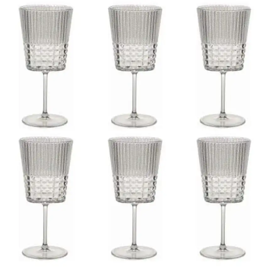 BACI MILANO - Set 6 Bicchieri Vino Trasparente