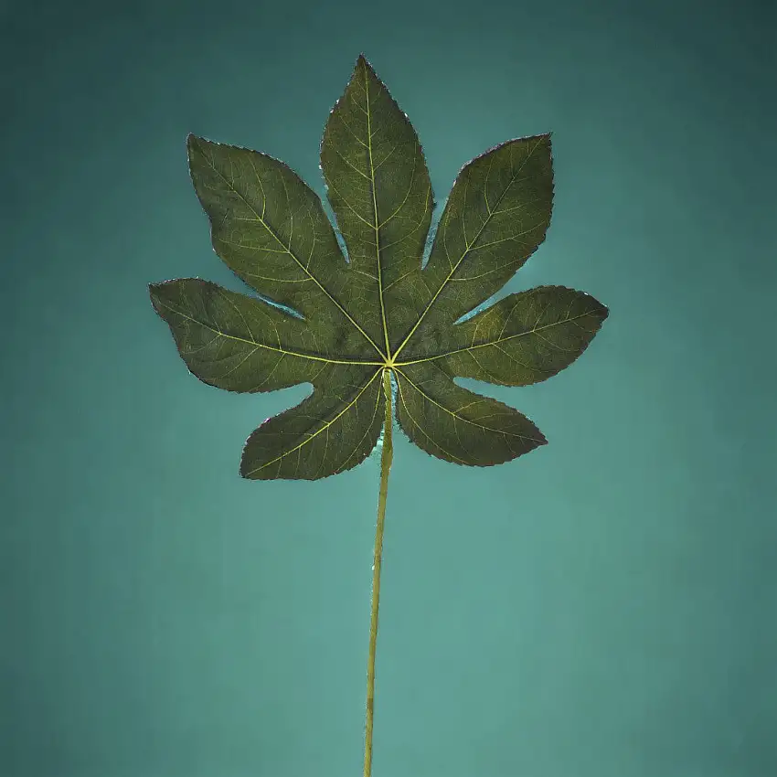 4 Pezzi • Folgia di aralia artificiale •  33 cm