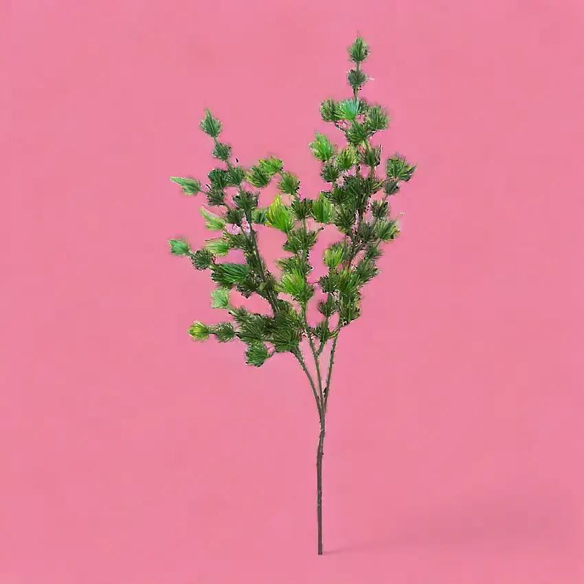 4 Pezzi • Ramo di microcladium artificiale •  62,5 cm