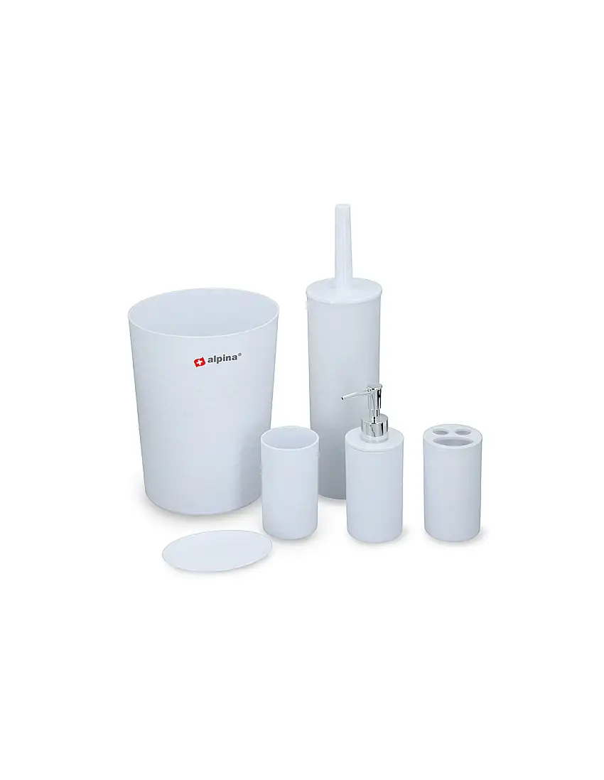 Alpina - bathroom set 6 elements (white)