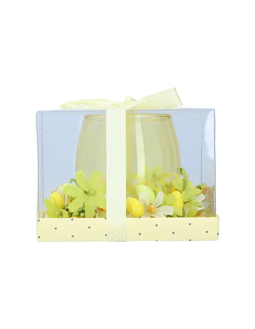 Arti Casa - Candle in Glass Easter 11 cm (Yellow)