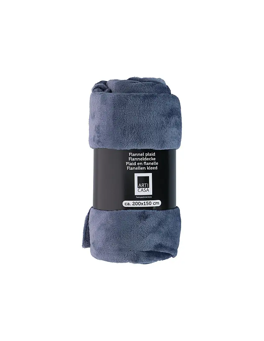 Arti Casa - Flannel blanket 200x150cm (blue)