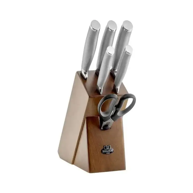 Ballarini ceppo coltelli in legno Tanaro 7 pezzi
