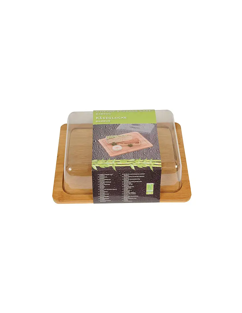 Bamboo cheese board with lid