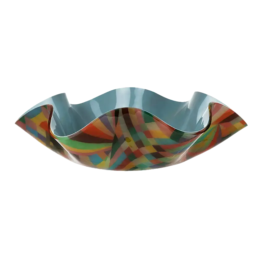 Centrotavola medio in cristallo acrilico Soft Decor Rainbow By Vesta