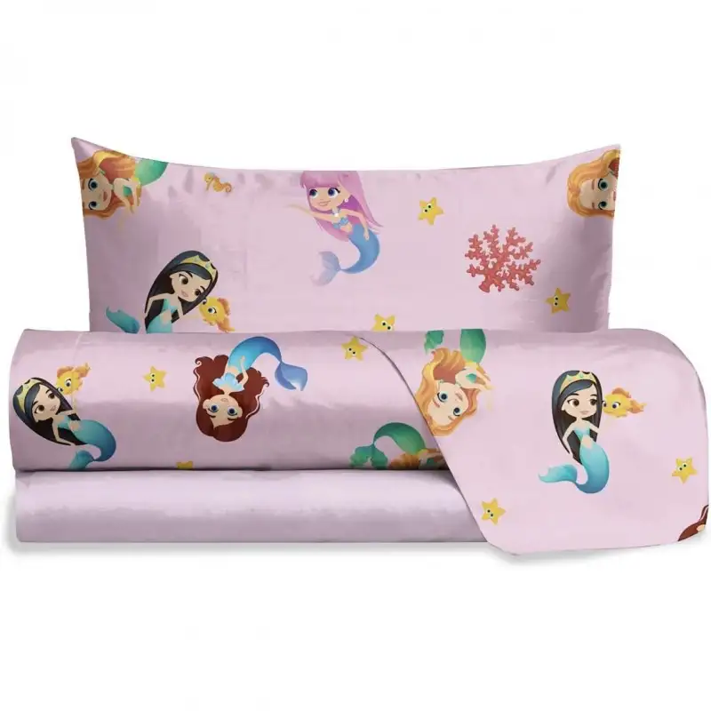 COMPLETO LETTO SIRENETTA 1 POSTO Cotone 100%