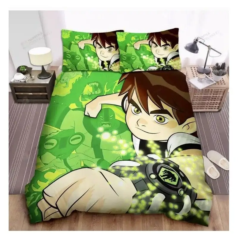 COPRILETTO BEN 10 LETTO SINGOLO 1 POSTO NOVIA VARIANTE VERDE