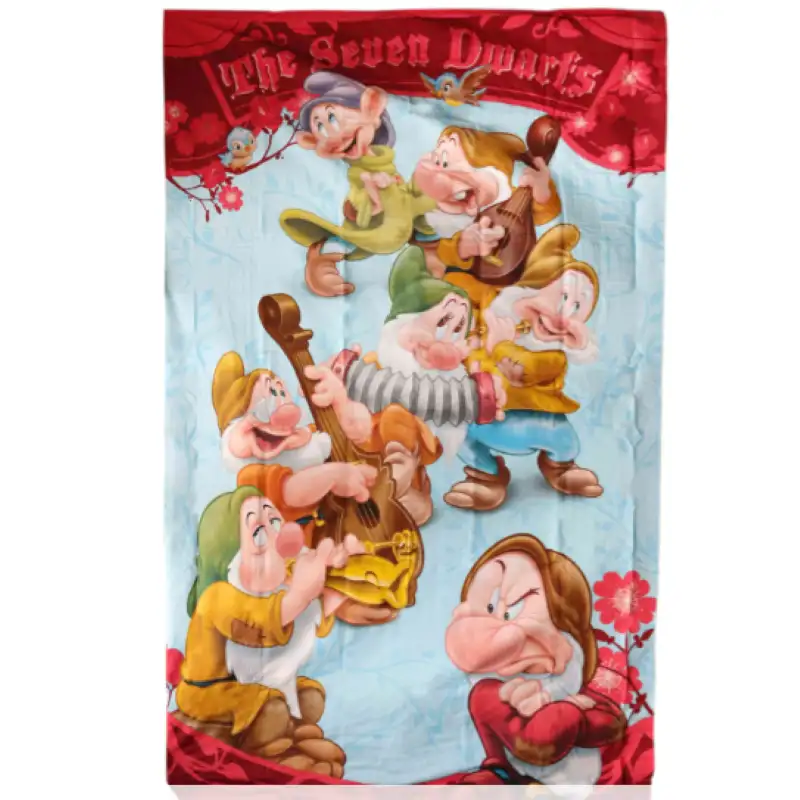 Copriletto Cotone 100% Disney 7 Nani per letto singolo - Novia