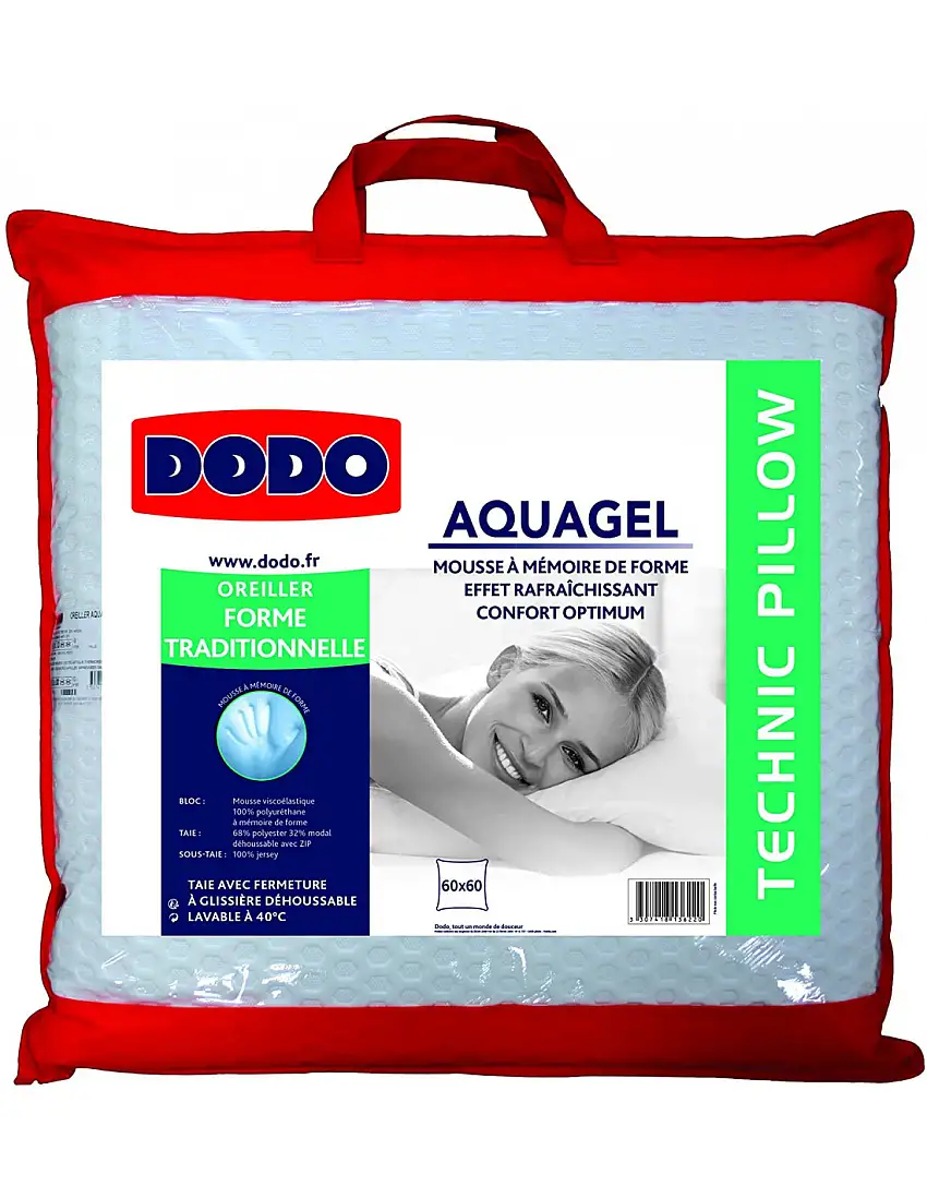 Cuscino Dodo Aquagel in poliestere/Modal, uni + rivestimento sotto ...