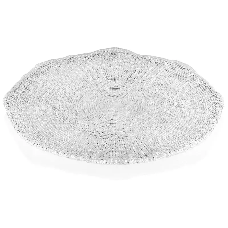 DIAMANTE' PIATTO CM. 34 TRASPARENTE