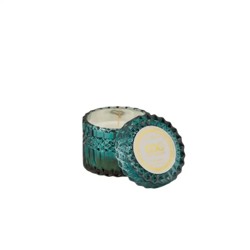 EDG Enzo De Gasperi candela profumata Crystal verde scuro Cocco e Ananas H8,5cm