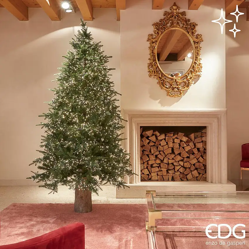 Albero di Natale Pino Spark Verde con 6670 Miniled h.210 d.141 Edg RITIRO IN NEGOZIO