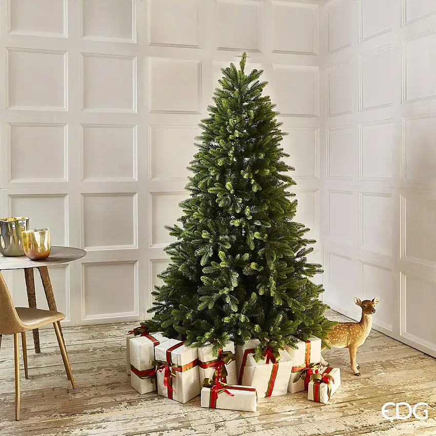 Albero di Natale Pino Merano Verde h.210 d.132 Edg