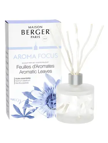 Diffusore a Bastoncini 180 ml. Bouquet Collection Aroma Focus Feuilles d'aromates Maison Berger