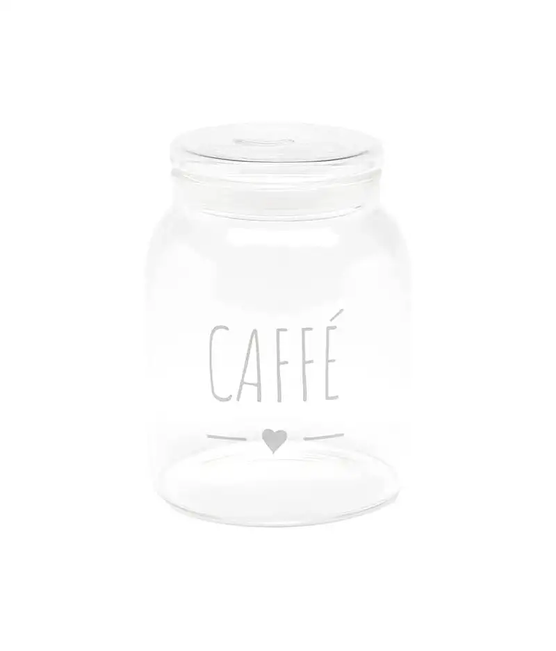 Barattolo Caffè in Vetro Borosilicato 1300 ml.  Nuvole di Stoffa