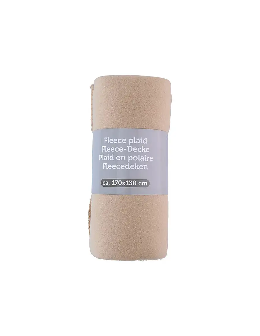 Fleece blanket 170x130 (Beige)