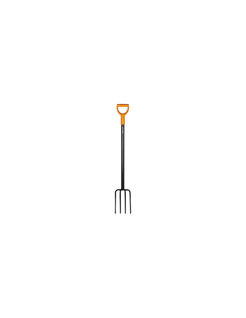 Forca Fiskars 1003458 SOLID Vanga 4 dt Nero e Arancio