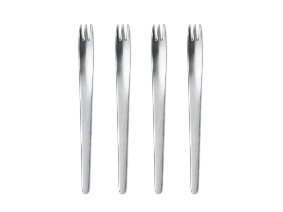 Georg Jensen ARNE JACOBSEN Confezione regalo set di 4 forchettine da Torta