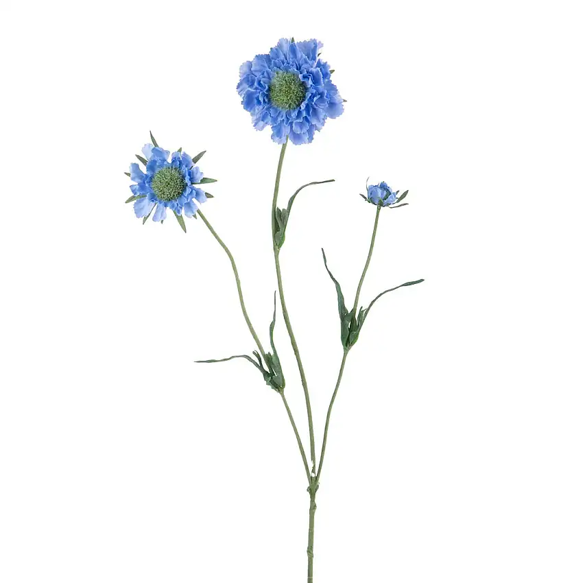 2 Pezzi • Fiore di scabiosa artificiale • 64 cm