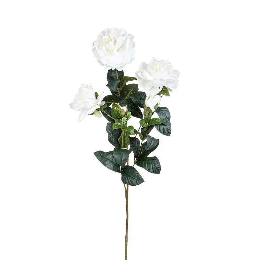 3 Pezzi • Ramo di gardenia artificiale • 70 cm