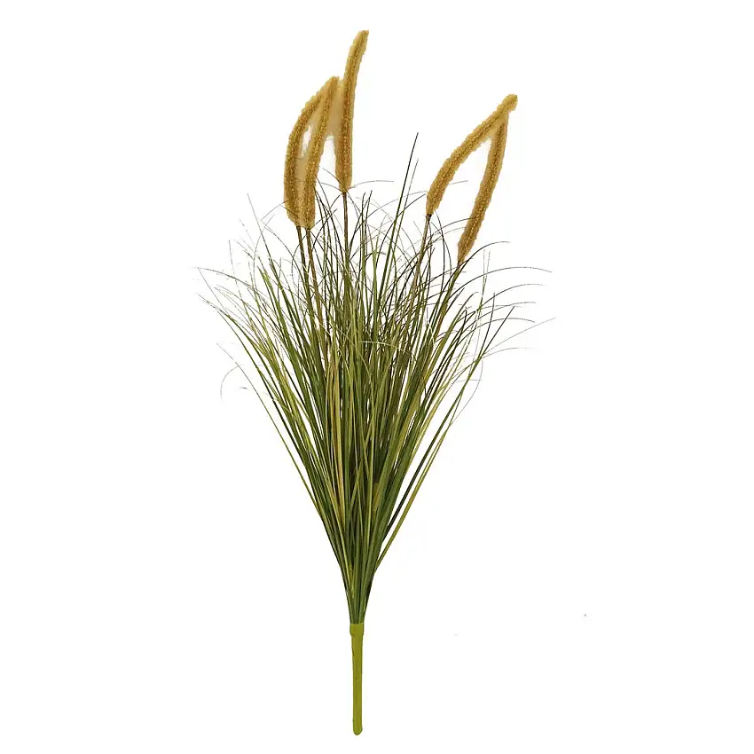 Pennisetum con fiori artificiale •  79 cm