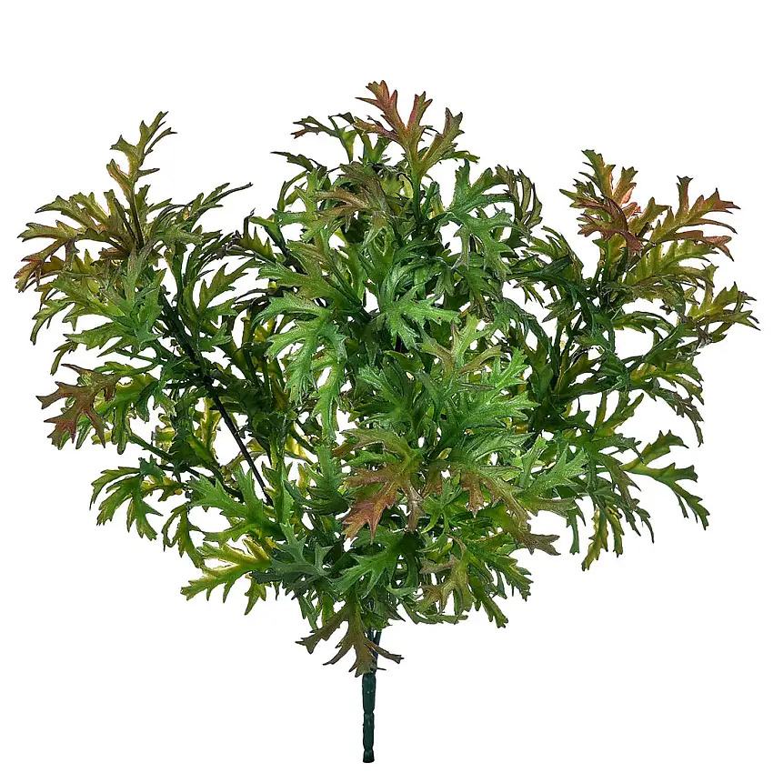 Cespuglio verde plastificato artificiale •  35 cm