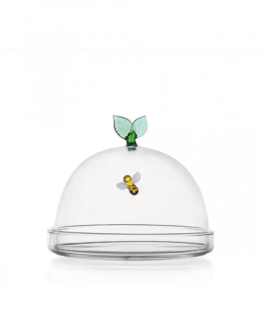 Ichendorf Cupola Con Piatto Garden Picnic Farfalla e Luna Ø.14cm