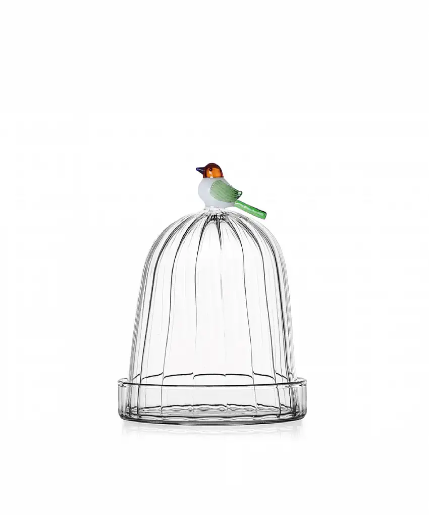 Ichendorf Cupola Con Piatto Ottico Animal Farm Uccellino Ø.11cm
