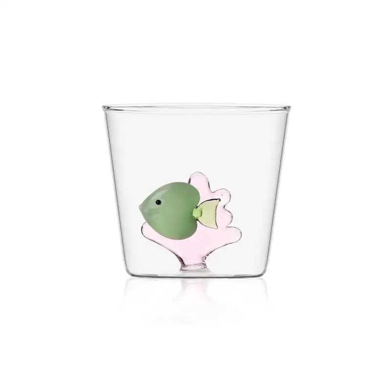 Ichendorf tumbler acqua Marine Garden con pesce verde/alga rosa 35cl