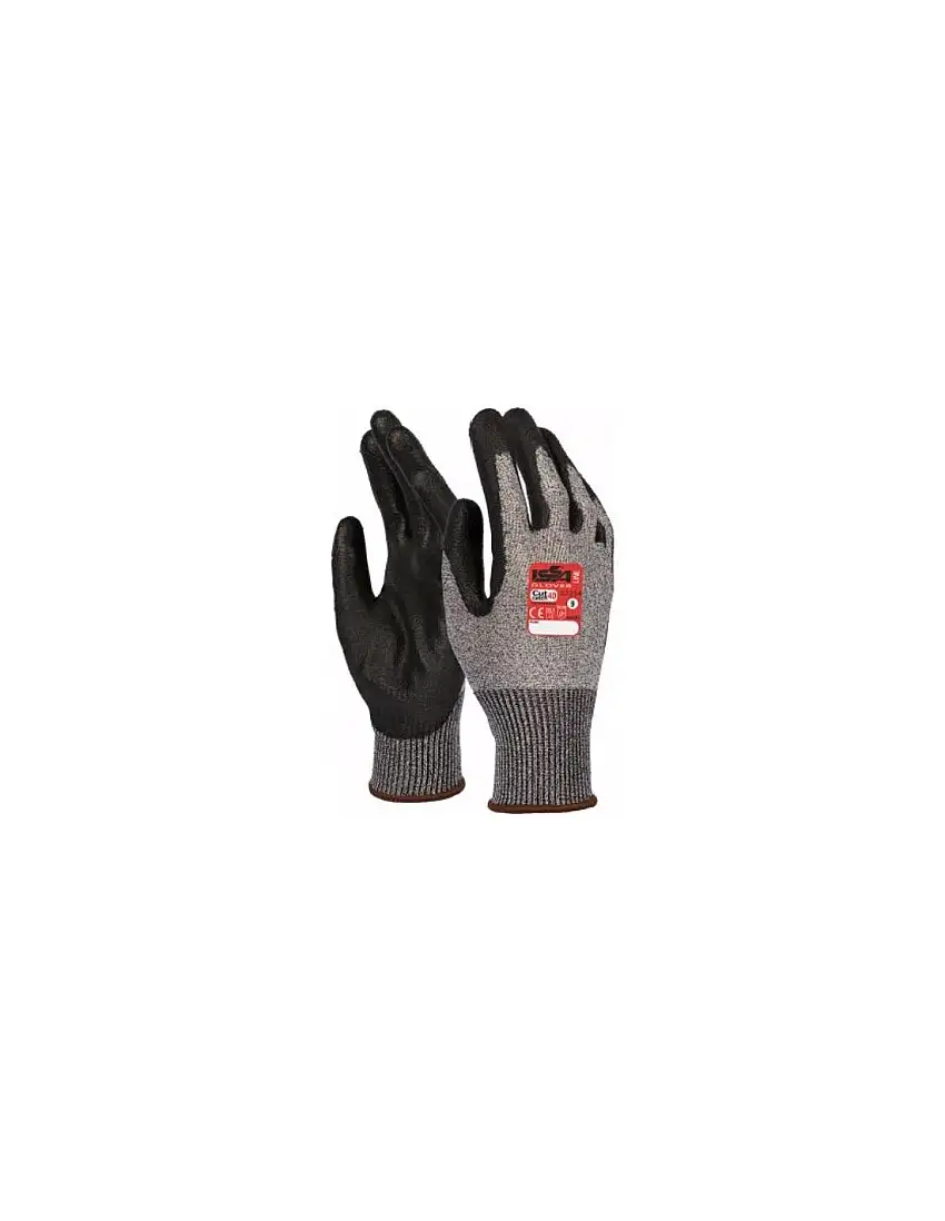 Issaline Guanti lavoro antitaglio Grigio/Nero taglia XXL