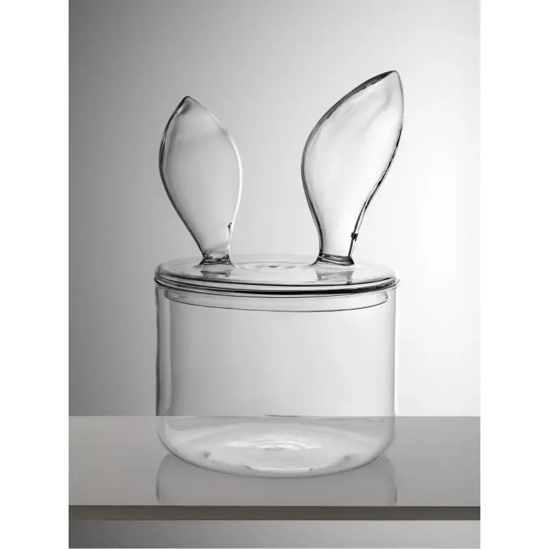 BUNNY CONTENITORE C/TAPPO H.28-DIAM.18 TRASPARENTE