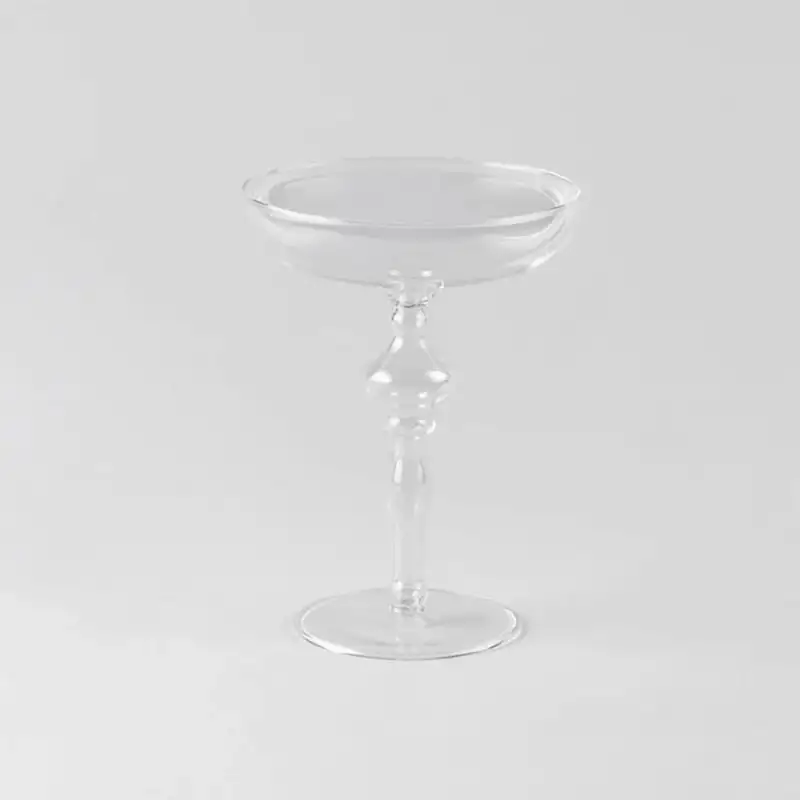 KnIndustrie set 6 calici da champagne Sparky in vetro borosilicato