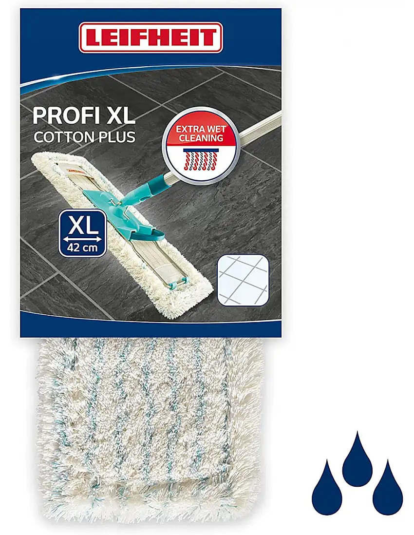 LEIFHEIT Panno pavimento Ricambio Cotton Plus PROFI XL L. 42cm