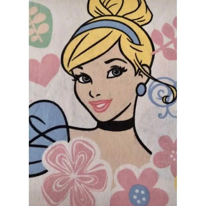 LENZUOLA PRINCIPESSE FLANELLA DISNEY LETTO SINGOLO 1 PIAZZA LENZUOLA INVERNALI