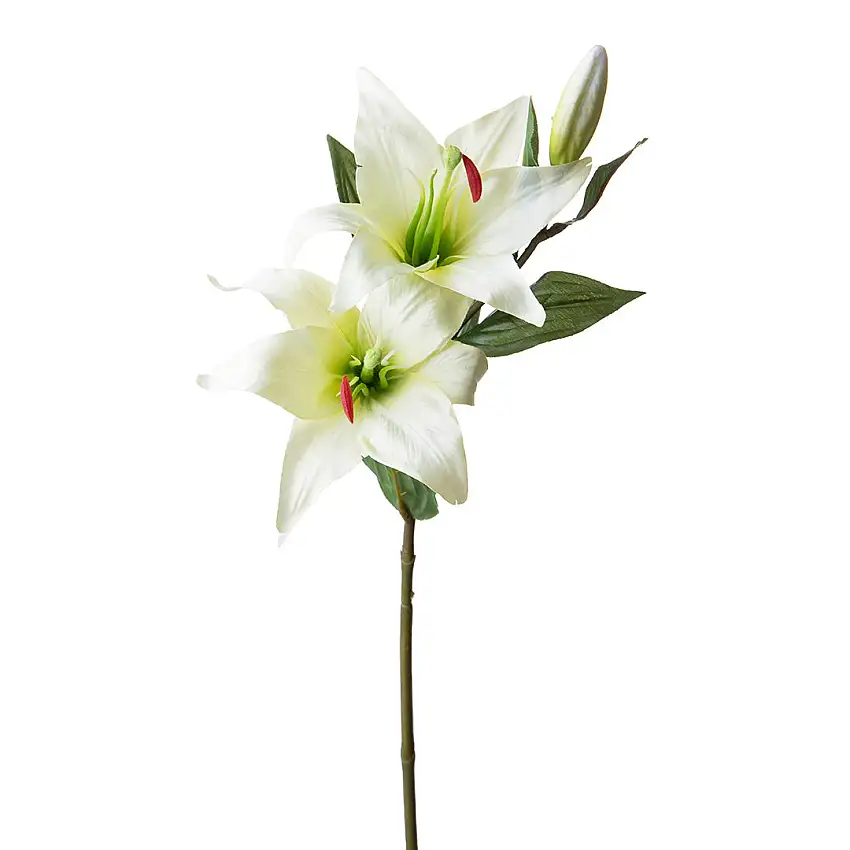 4 Pezzi • Lilium con 3 fiori artificiale • 65 cm