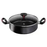 Tegame Lagostina LINEA ROSSA con Coperchio Vetro, modello 010248032426, colore Nero, per cottura versatile
