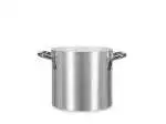 Pentola in allumionio con due manici, collezione Tender, diametro 24 Cm Argento Pinti Inox