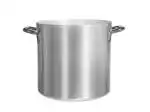 Pentola in allumionio con due manici, collezione Tender, diametro 32 Cm Argento Pinti Inox