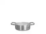 Casseruola bassa in alluminio con due manici, collezione Tender, diametro 20 Cm Argento Pinti Inox