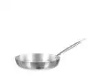 Padella bassa in alluminio con un manico, collezione Tender Easy, diametro 28 Cm Argento Pinti Inox