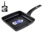 Bistecchiera Griglia Antiaderente Efficient Cm 28 Nero Pinti Inox
