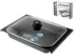 Teglia Antiaderente Efficient Con Coperchio Cm 41x29 Trasparente Pinti Inox