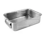 Teglia Rettangolare Inox Casa 30x21 548106 Grigio Pinti Inox