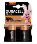 4x Duracell Alcaline Plus 100% 2 Pezzi C Mezza Torcia