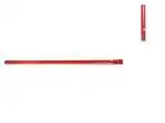 3 Gambe Quadre Metallo Per Fornello Paellera Rosse Cm1,5X65 H