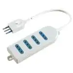 Multipresa da tavolo Poly Pool PP0387, colore Bianco, praticità e stile per la gestione dei cavi
