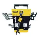 Set di chiavi combinate a cricchetto Stanley, modello 4 89 907, kit da 6 pezzi poligonali, per serraggi rapidi e precisi