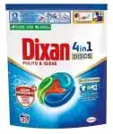 3x Dixan Lavatrice Ecodosi Discs 30 Pezzi Igiene